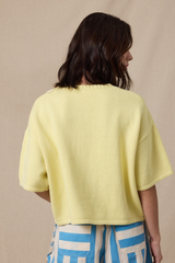 Mila cardigan in yellow