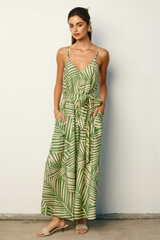 Meri palm print maxi