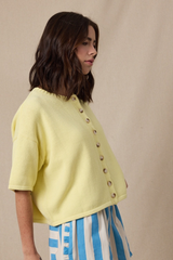 Mila cardigan in yellow
