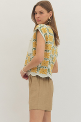 Collette top in citrus