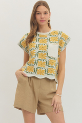 Collette top in citrus