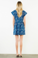 Morgan mini dress in fish print