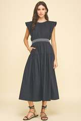 Donna maxi dress in navy