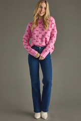 Ho Ho Ho sweater in Pink