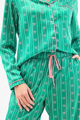 Gabby bow silk PJ pant