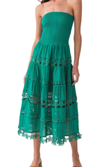 Carlie dress in Emerald
