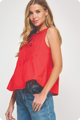 Cameron top in red