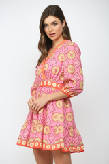 Remy mini dress in pink
