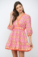 Remy mini dress in pink