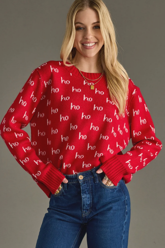 Ho Ho Sweater in Red
