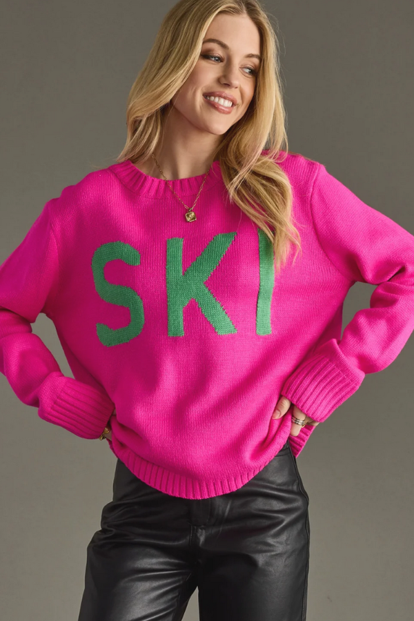 Ski Sweater in Pink