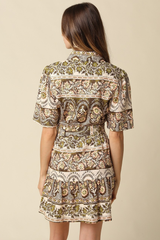 Remi paisley mini dress