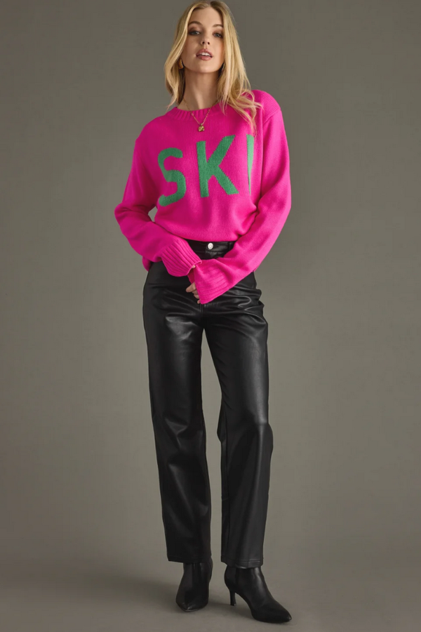 Ski Sweater in Pink