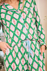 Nutcracker PJ top in green