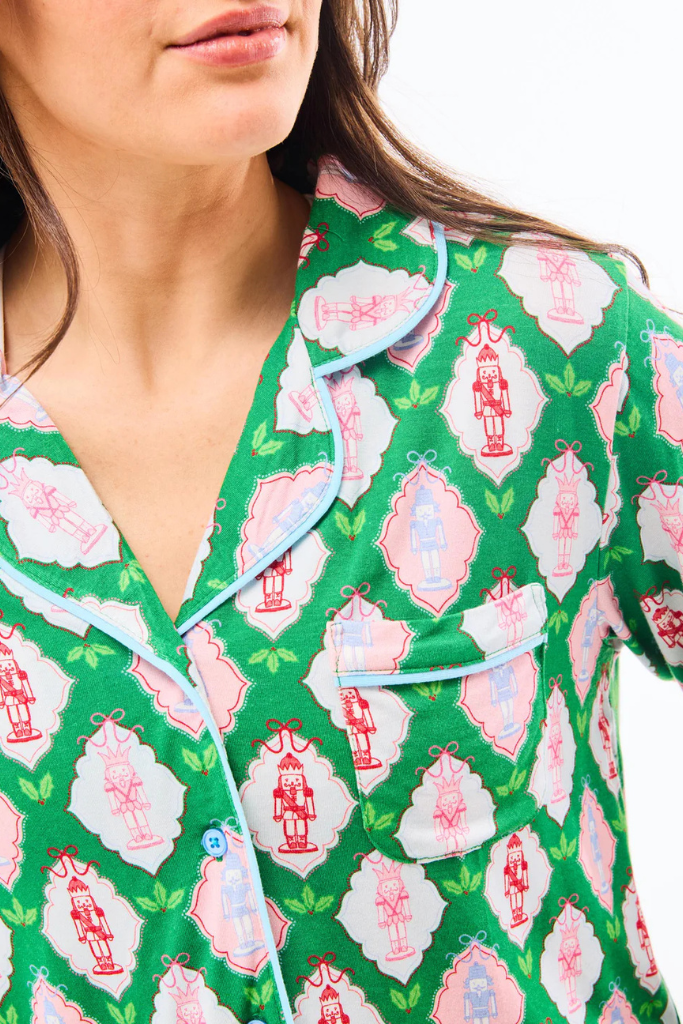Nutcracker PJ top in green