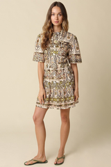 Remi paisley mini dress