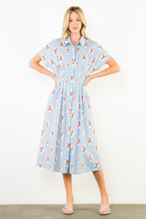 Brynlee lobster midi dress