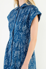 Morgan mini dress in fish print