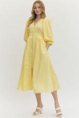 Danielle dress in yellow