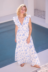 Katy maxi seashell dress