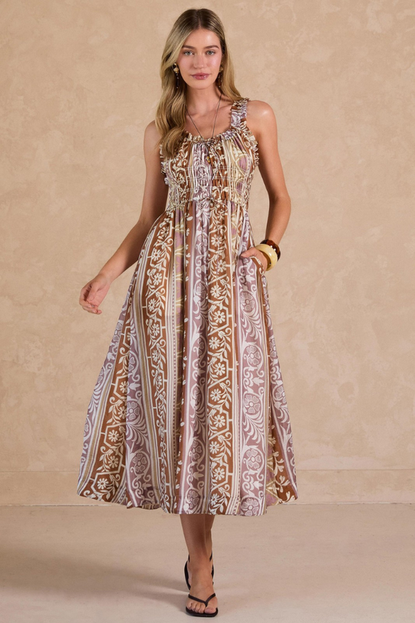sachin and babi light blue dress Reiss Draped-Front High-Neck Midi Dress in Pale Pink main image 0