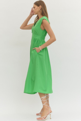 Faye dress in green
