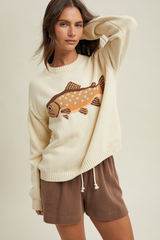 Carla fish sweater