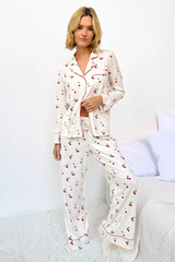 Cherries PJ top