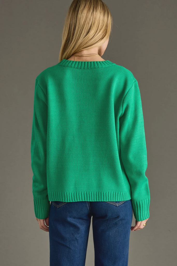 Merry Sweater in Kelly Green