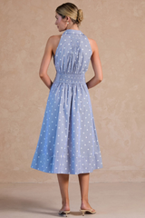 Blair star print midi dress