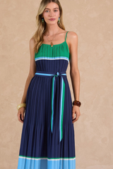 Keaton color block midi dress