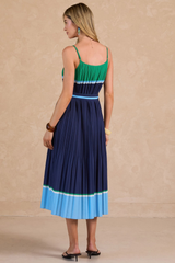 Keaton color block midi dress