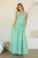 Martha maxi dress in green