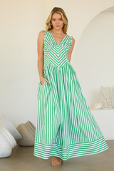 Martha maxi dress in green