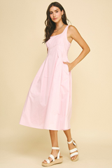 Georgia midi in pink