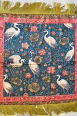 Fringe scarf in Aegean