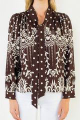 Carson blouse in brown