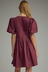 Hannah mini dress in merlot