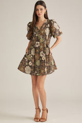 Gigi mini dress in brown