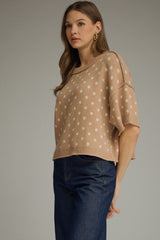 Mae sweater in camel