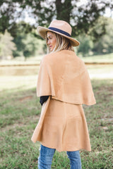 Perfect Shawl Vest in Camel