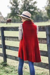 Perfect Shawl Vest in Red