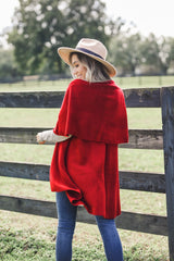 Perfect Shawl Vest in Red