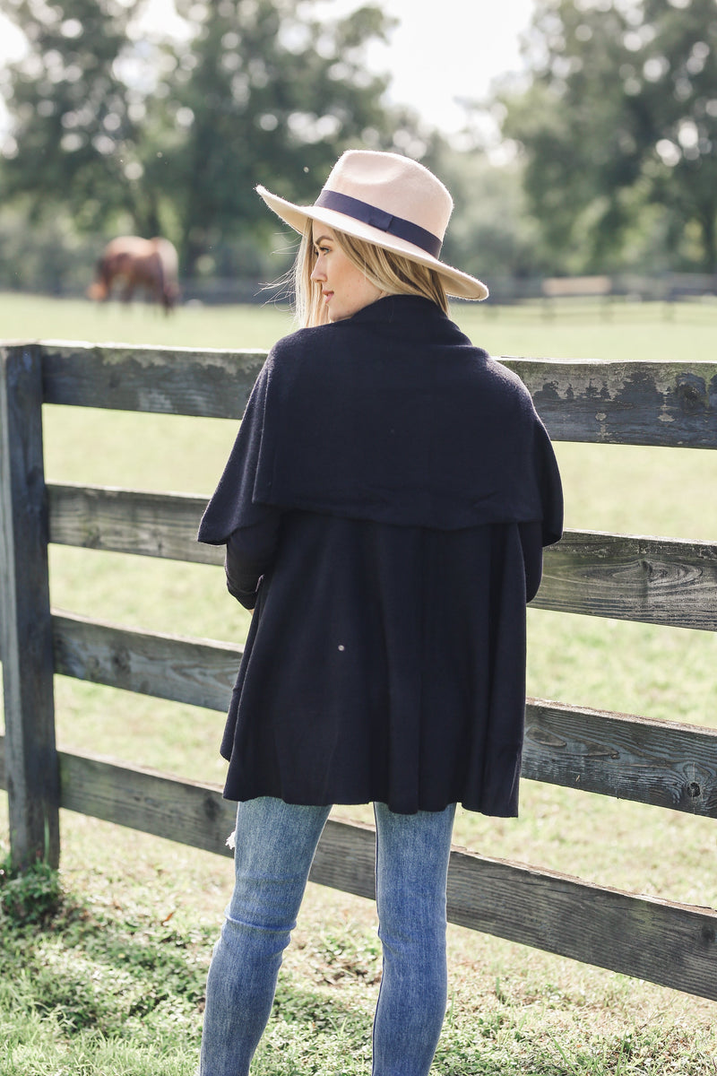 Perfect Shawl Vest in Black