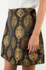 Lexi metallic mini skirt