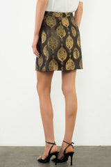 Lexi metallic mini skirt