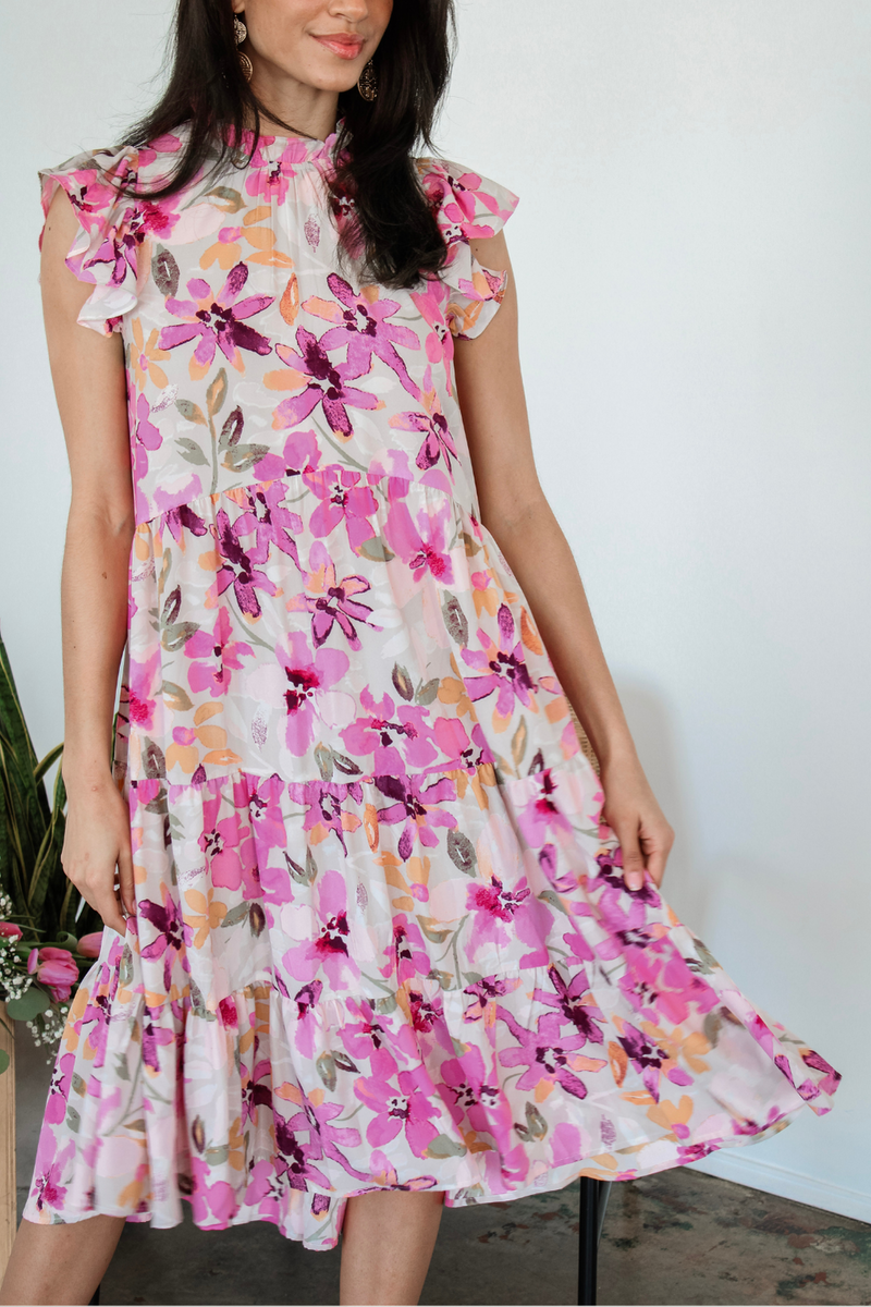 Superbloom Floral Midi Dress