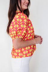 Sunny Delight Puff Sleeve Top