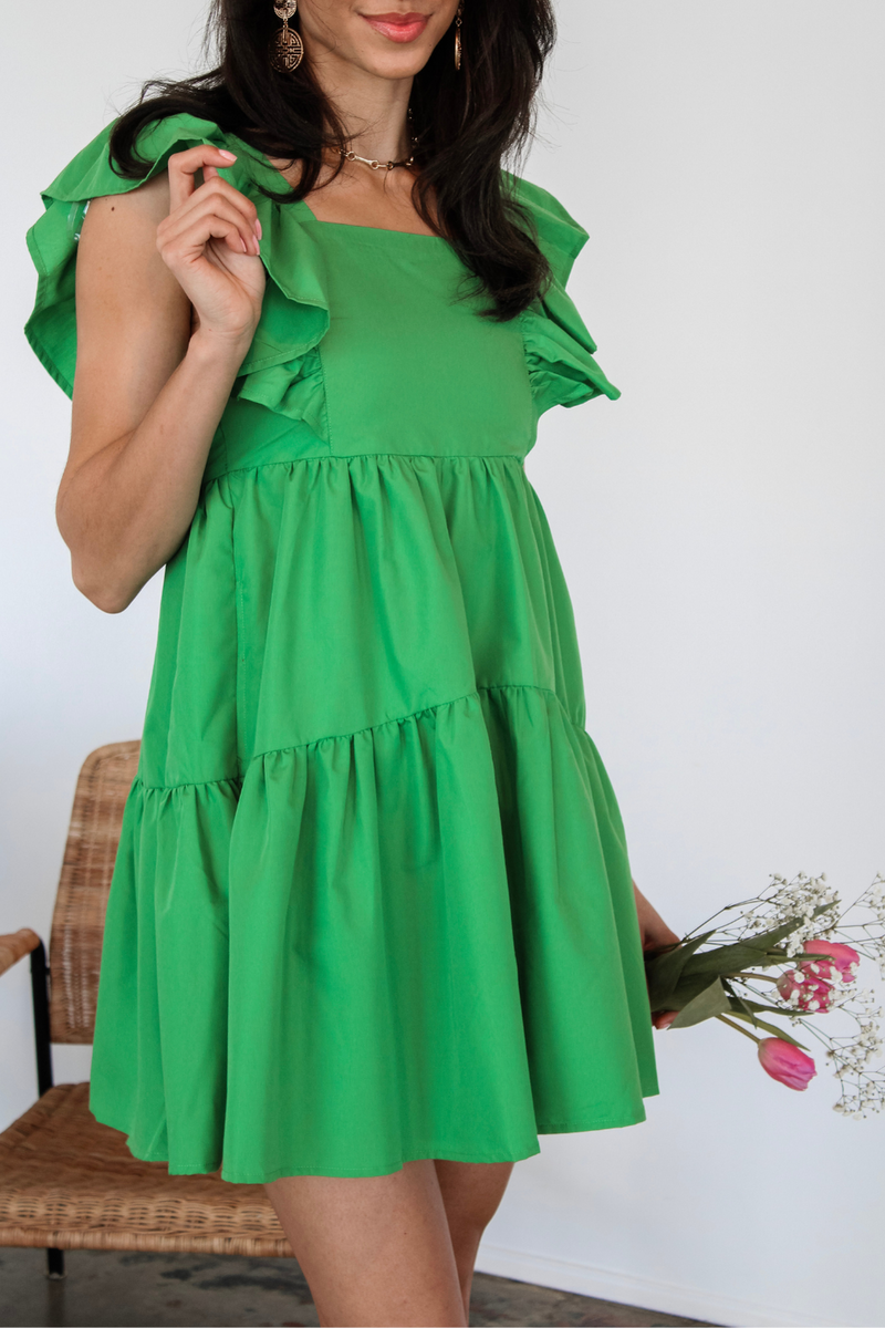 Sunday Kind of Love Mini Dress in Green
