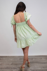 Heartbreaker Babydoll Dress in Light Mint